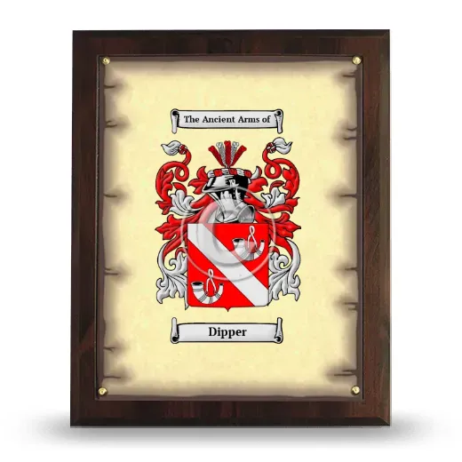 Dipper Coat of Arms Plaque