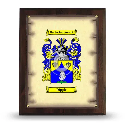 Dipple Coat of Arms Plaque