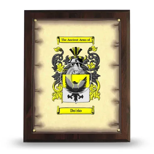 Do'rio Coat of Arms Plaque