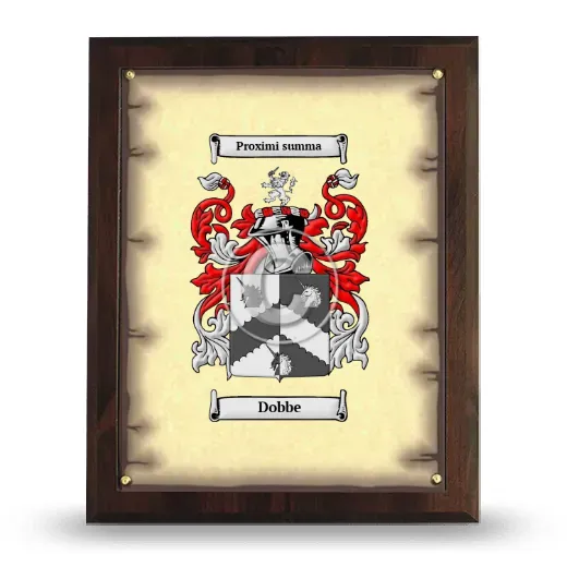 Dobbe Coat of Arms Plaque