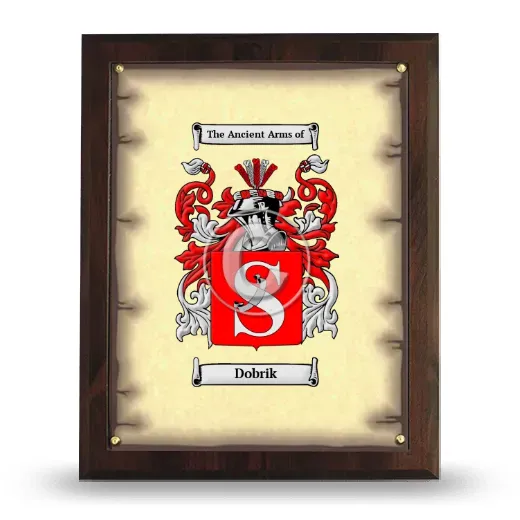 Dobrik Coat of Arms Plaque
