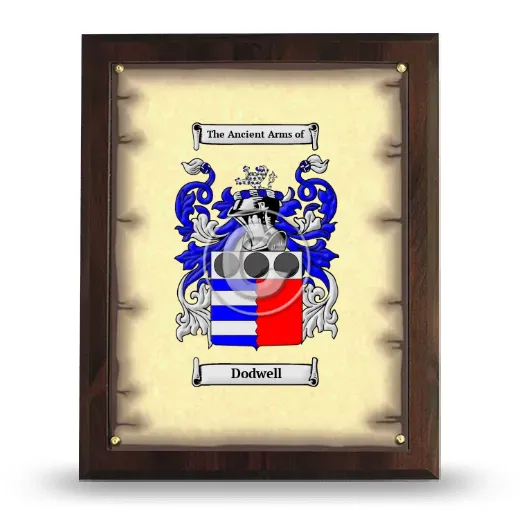 Dodwell Coat of Arms Plaque