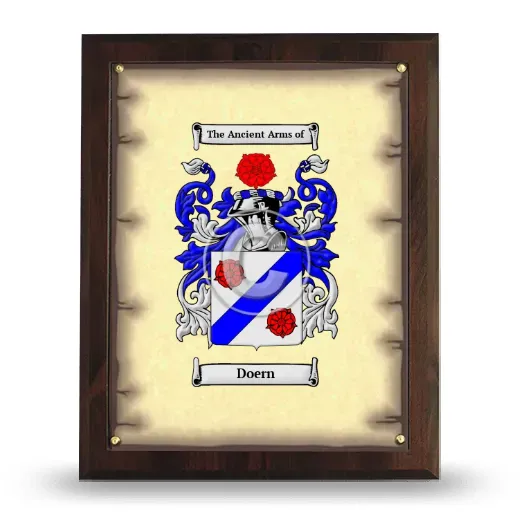 Doern Coat of Arms Plaque