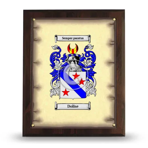 Dolise Coat of Arms Plaque