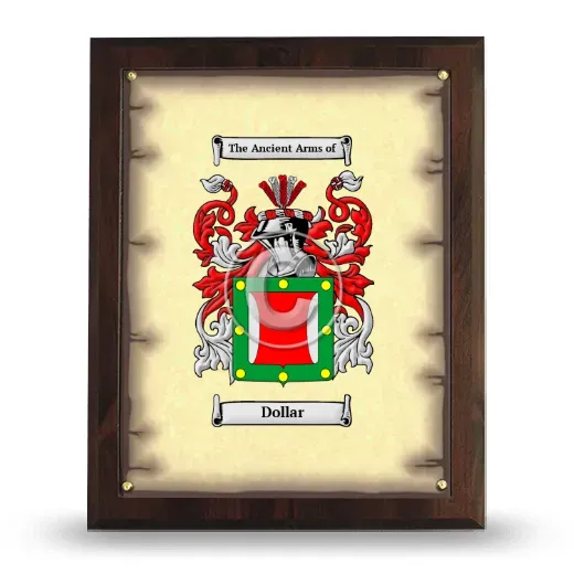 Dollar Coat of Arms Plaque