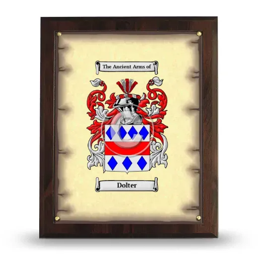 Dolter Coat of Arms Plaque