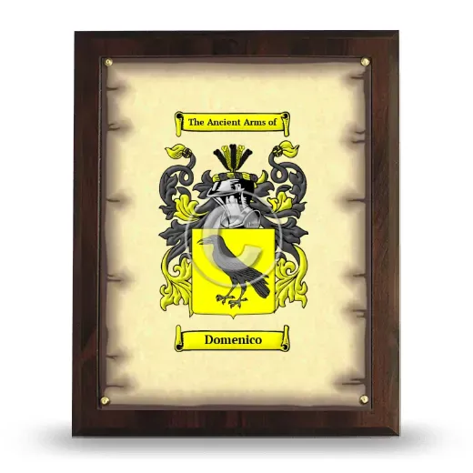 Domenico Coat of Arms Plaque
