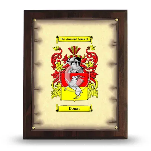 Donat Coat of Arms Plaque