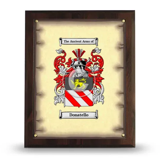 Donatello Coat of Arms Plaque