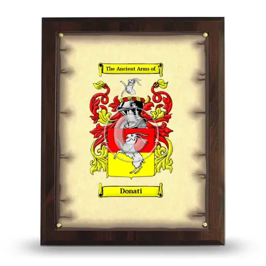 Donati Coat of Arms Plaque