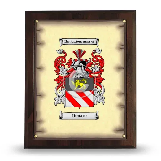 Donato Coat of Arms Plaque