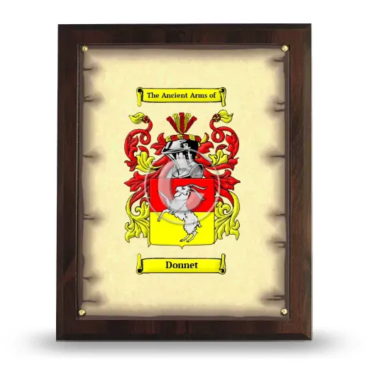 Donnet Coat of Arms Plaque