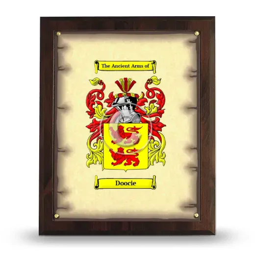 Doocie Coat of Arms Plaque