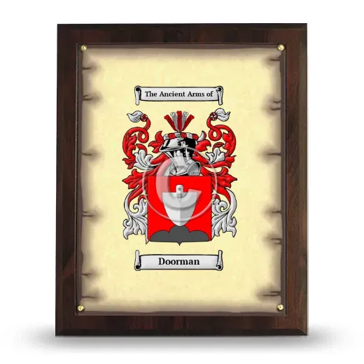 Doorman Coat of Arms Plaque