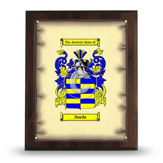 Dorda Coat of Arms Plaque