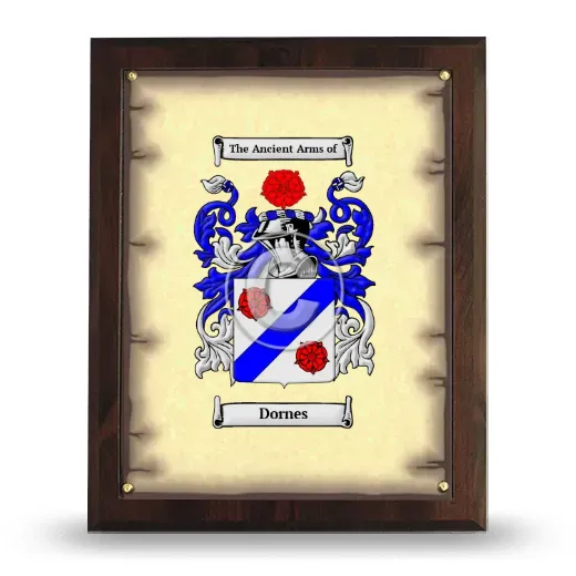 Dornes Coat of Arms Plaque