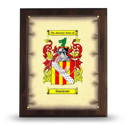 Dorricott Coat of Arms Plaque