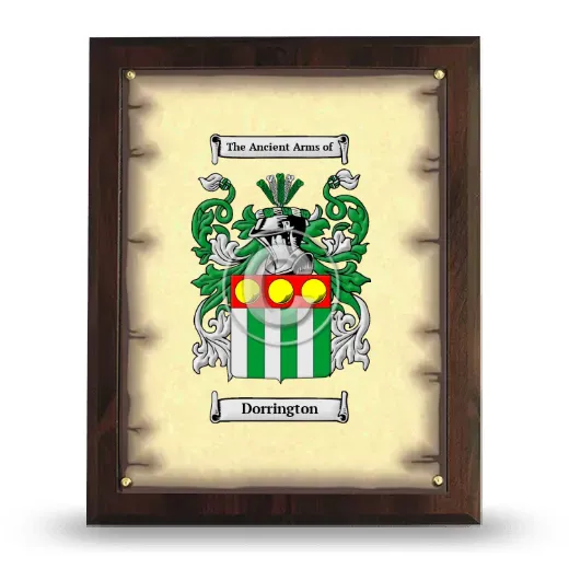 Dorrington Coat of Arms Plaque