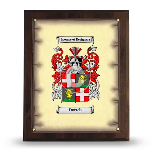 Dortch Coat of Arms Plaque