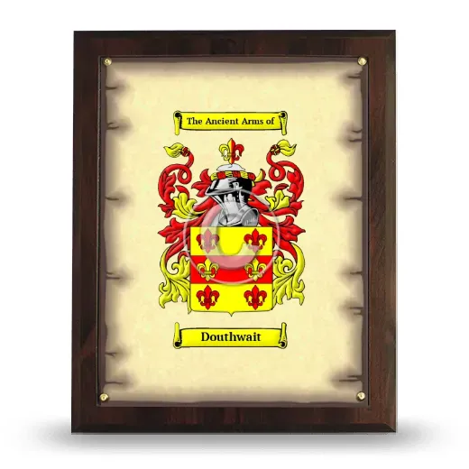 Douthwait Coat of Arms Plaque