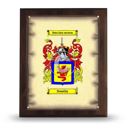 Douthy Coat of Arms Plaque