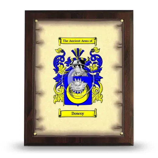 Dowsy Coat of Arms Plaque