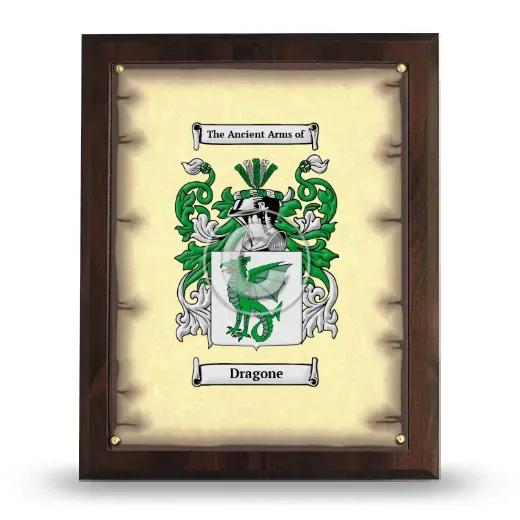 Dragone Coat of Arms Plaque