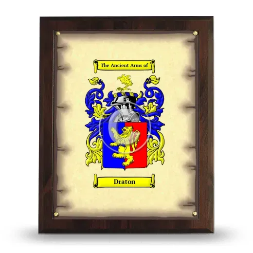Draton Coat of Arms Plaque