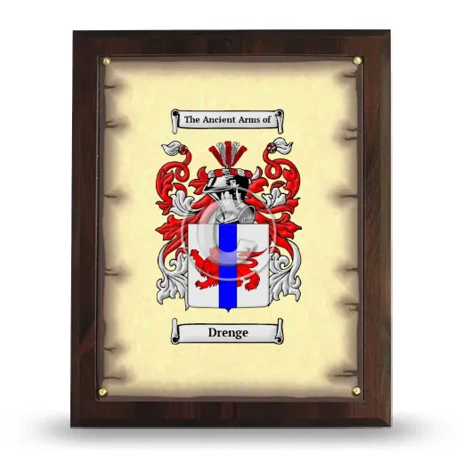 Drenge Coat of Arms Plaque