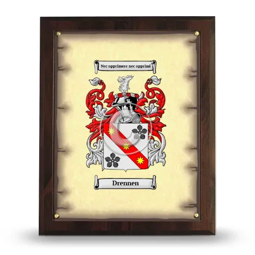 Drennen Coat of Arms Plaque