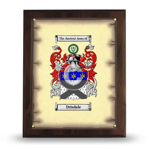 Drisdale Coat of Arms Plaque