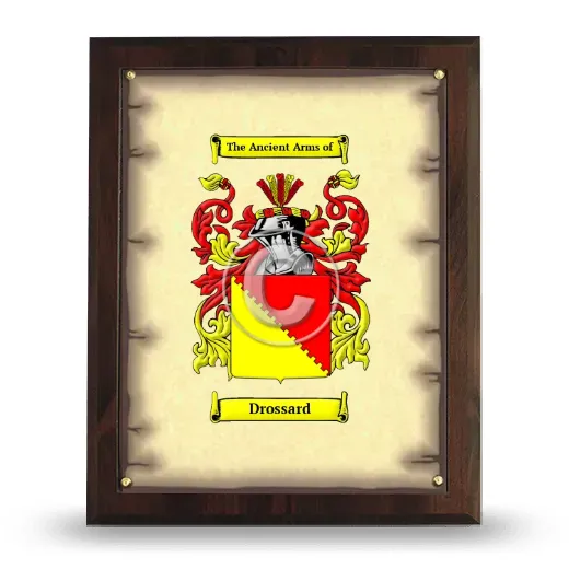 Drossard Coat of Arms Plaque