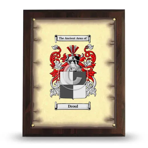 Droul Coat of Arms Plaque