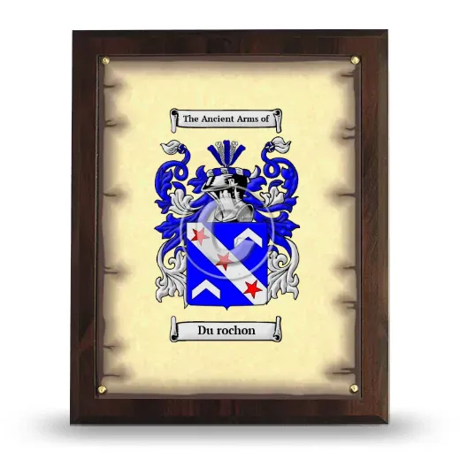 Du rochon Coat of Arms Plaque