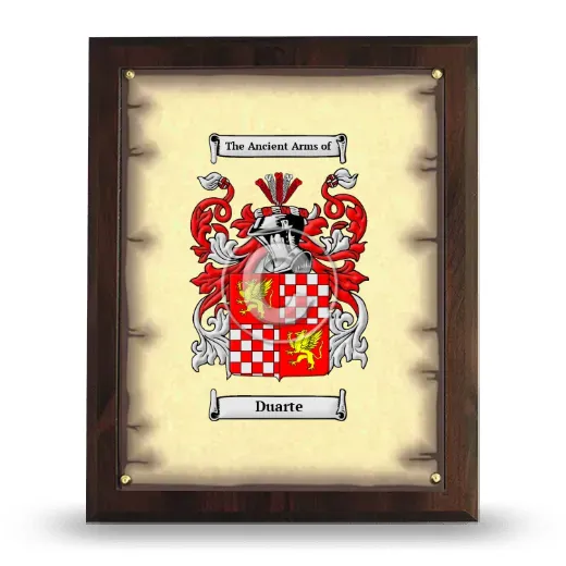 Duarte Coat of Arms Plaque