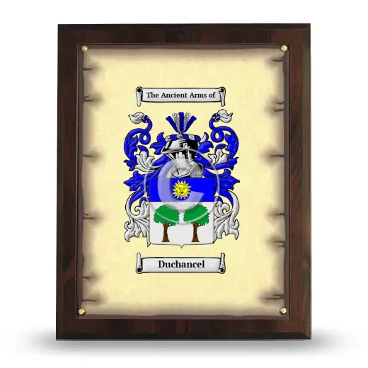 Duchancel Coat of Arms Plaque