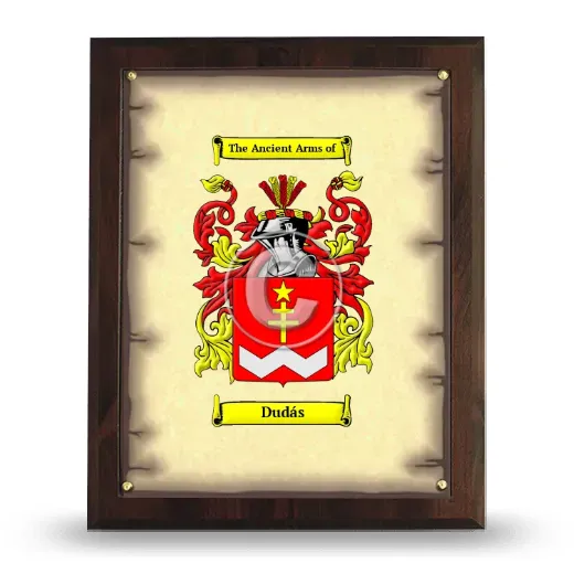 Dudás Coat of Arms Plaque