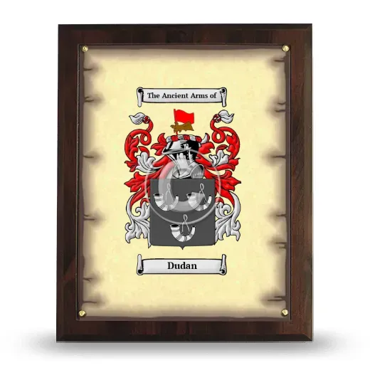 Dudan Coat of Arms Plaque