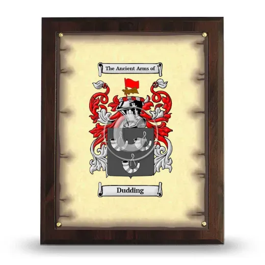 Dudding Coat of Arms Plaque