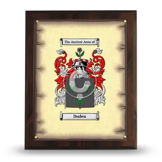 Duden Coat of Arms Plaque