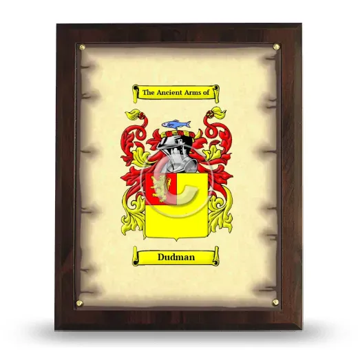 Dudman Coat of Arms Plaque