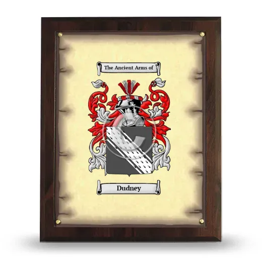 Dudney Coat of Arms Plaque