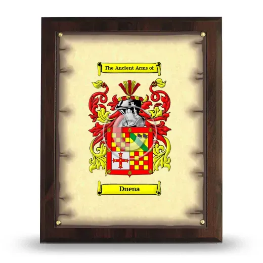Duena Coat of Arms Plaque