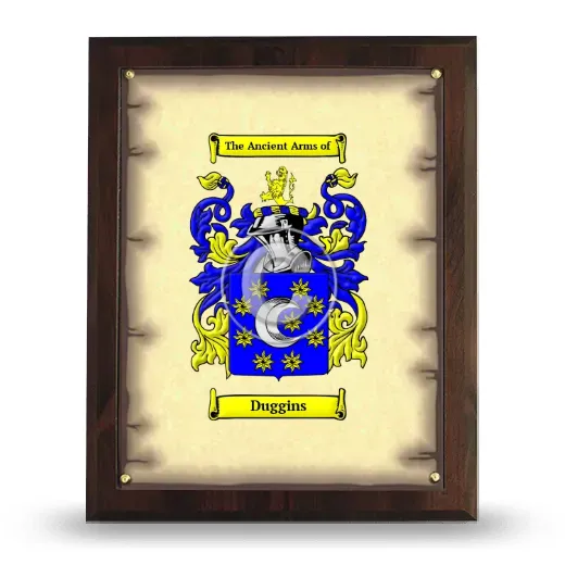 Duggins Coat of Arms Plaque
