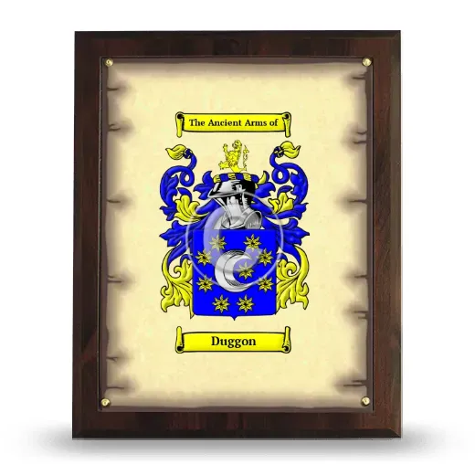 Duggon Coat of Arms Plaque