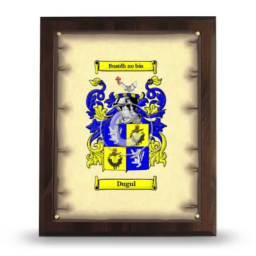 Dugul Coat of Arms Plaque