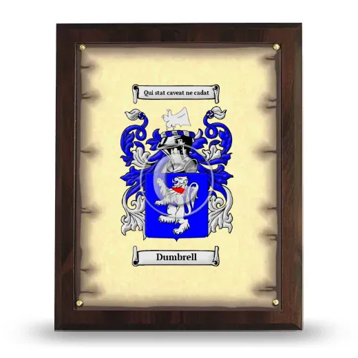 Dumbrell Coat of Arms Plaque