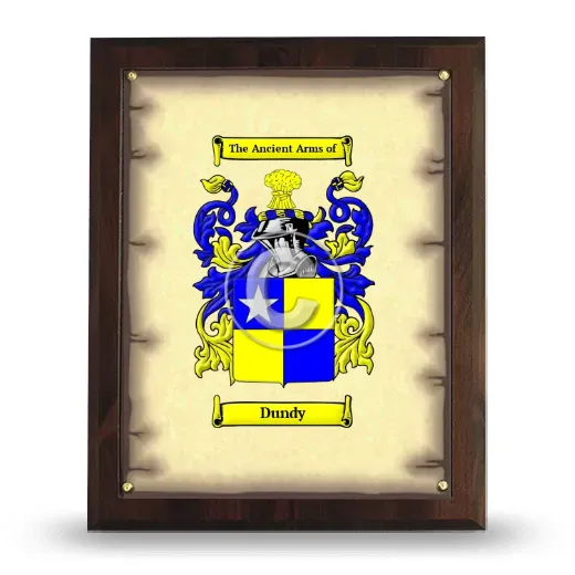 Dundy Coat of Arms Plaque