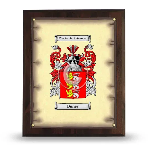 Duney Coat of Arms Plaque