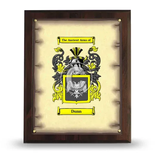 Dunn Coat of Arms Plaque